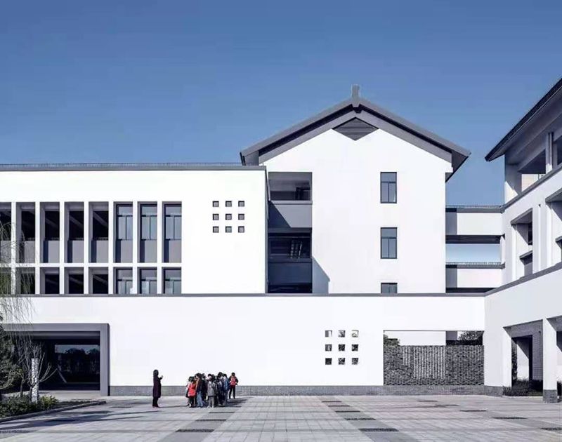 學(xué)校該有的樣子,打卡輕鋼網(wǎng)紅基地,“新中式”學(xué)校建筑(圖13) 睿婕輕鋼別墅